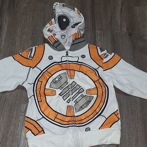 Kids BB-8 Themed Hoodie Sz Xs Nwt
